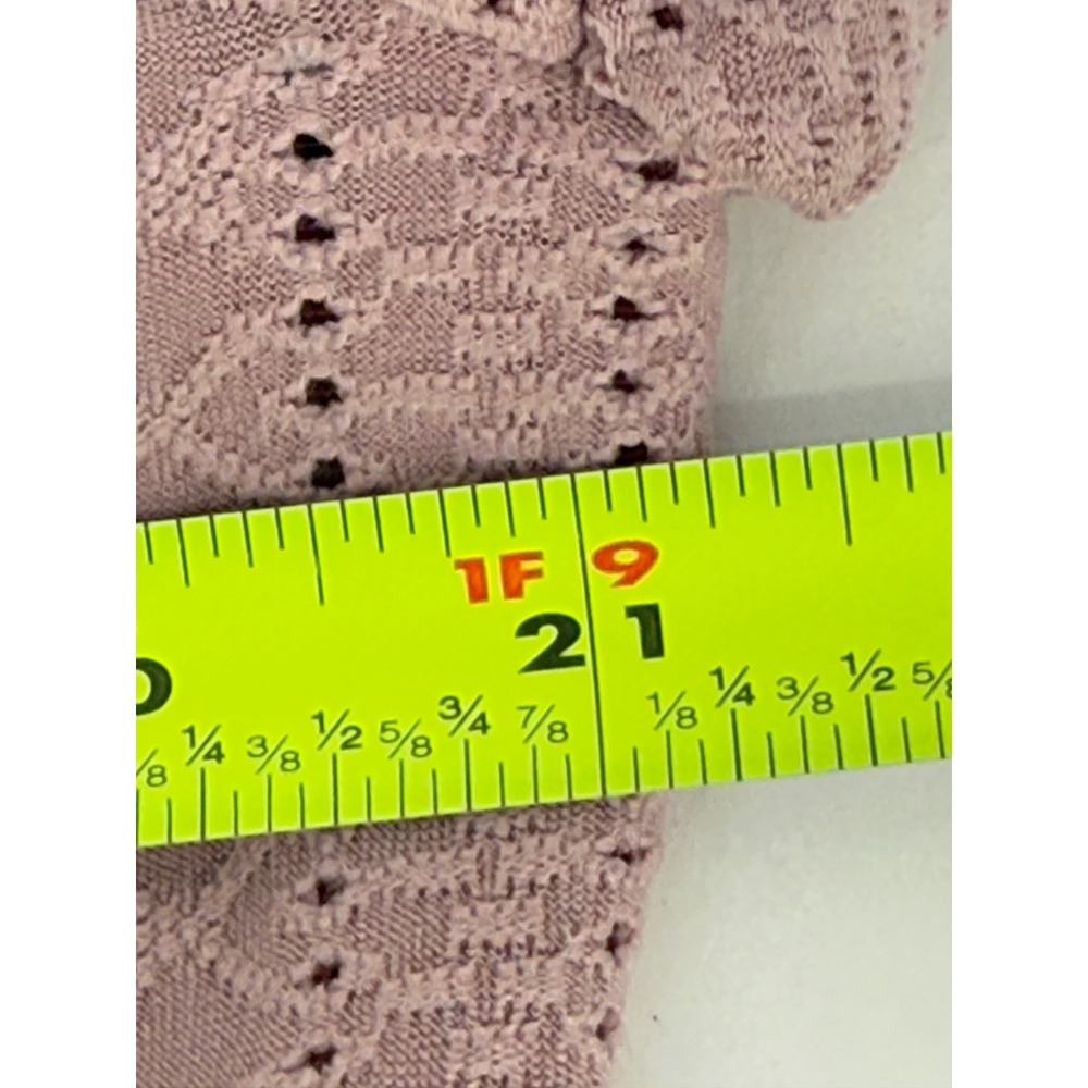 Brown Coco Sz 2XL Womens Dusty Rose Eyelet Flutter Sleeve Crisscross Dress‎ - Picture 6 of 10